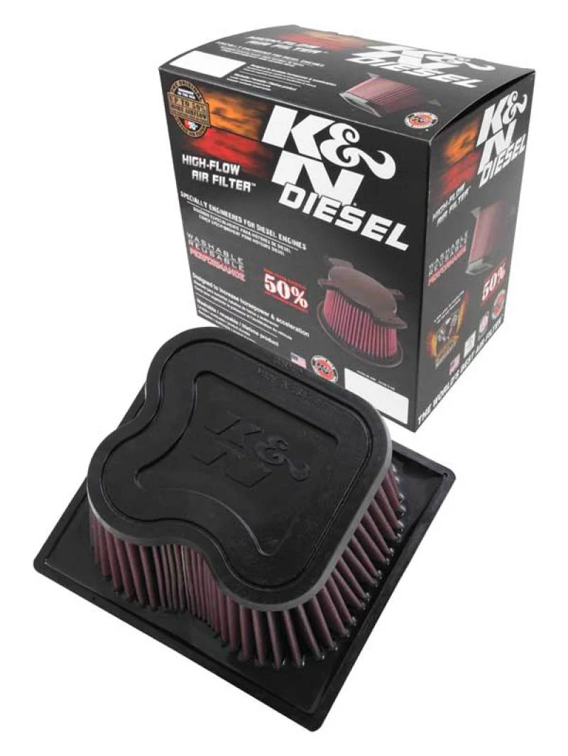 K&N 10-11 Dodge Ram 2500/3500/4500/5500 6.7L L6 Diesel Replacement Air Filter - Image 11