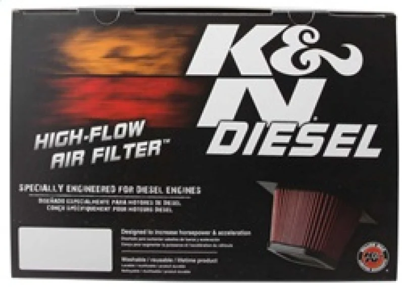 K&N 10-11 Dodge Ram 2500/3500/4500/5500 6.7L L6 Diesel Replacement Air Filter - Image 13