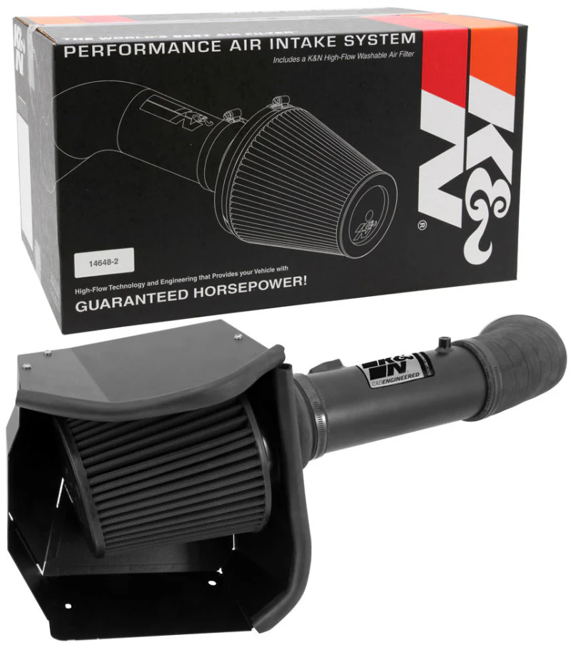 K&N 11-13 Ford F250/F350/F450/F550 Super Duty 6.7L V8 DSL Black Performance Intake Kit - Image 18