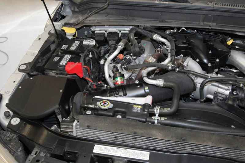 K&N 11-13 Ford F250/F350/F450/F550 Super Duty 6.7L V8 DSL Black Performance Intake Kit - Image 4