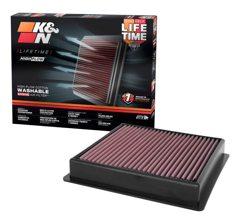K&N 20-21 Ford F250/F350 Super Duty 6.2/6.7/7.3L V8 Replacement Air Filter - Image 4