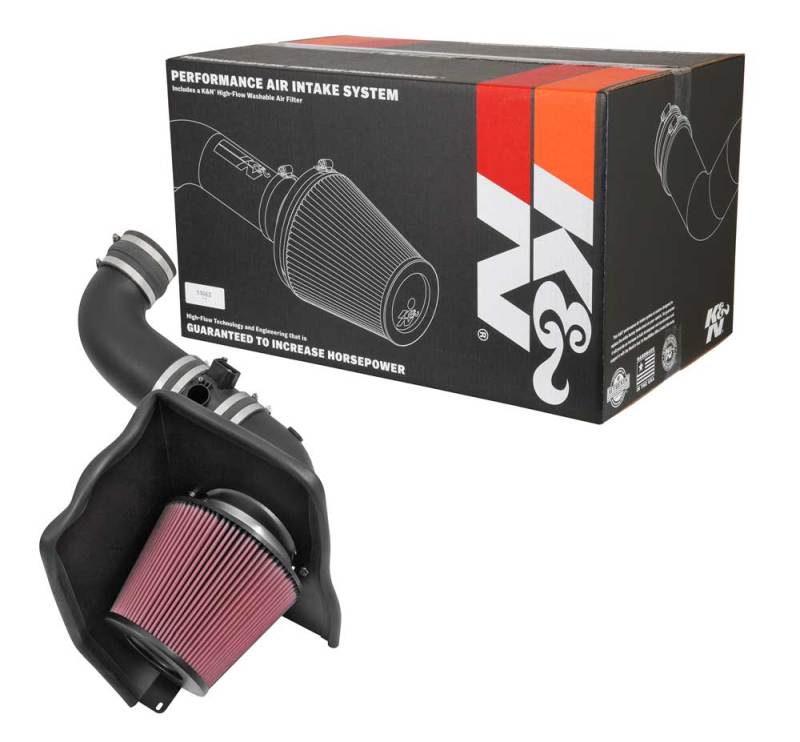 K&N 2015 Chevrolet Silverado  / GMC Sierra 2500/3500HD 6.6L V8 Performance Intake Kit - Image 6