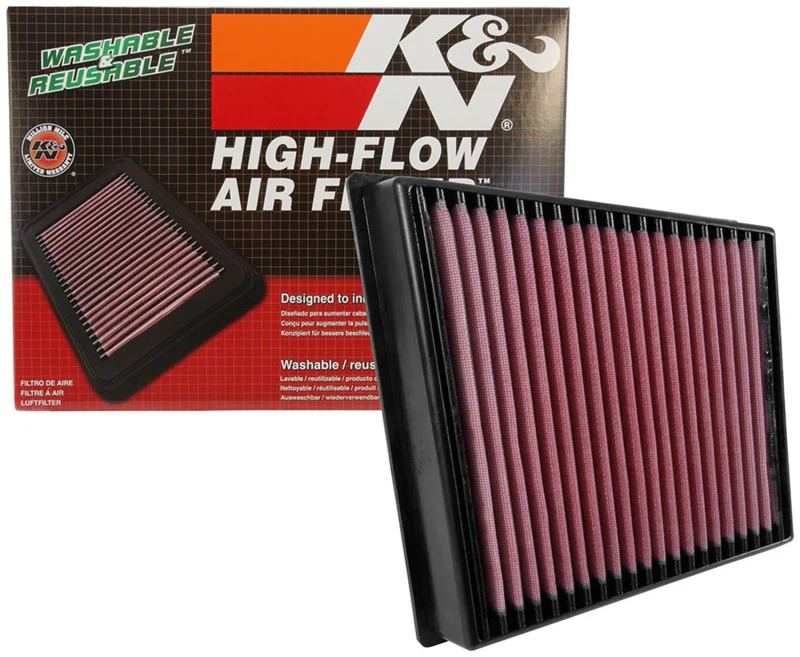 K&N 2017 Chevrolet Silverado 2500HD V8-6.6L DSL Replacement Drop In Air Filter - Image 7