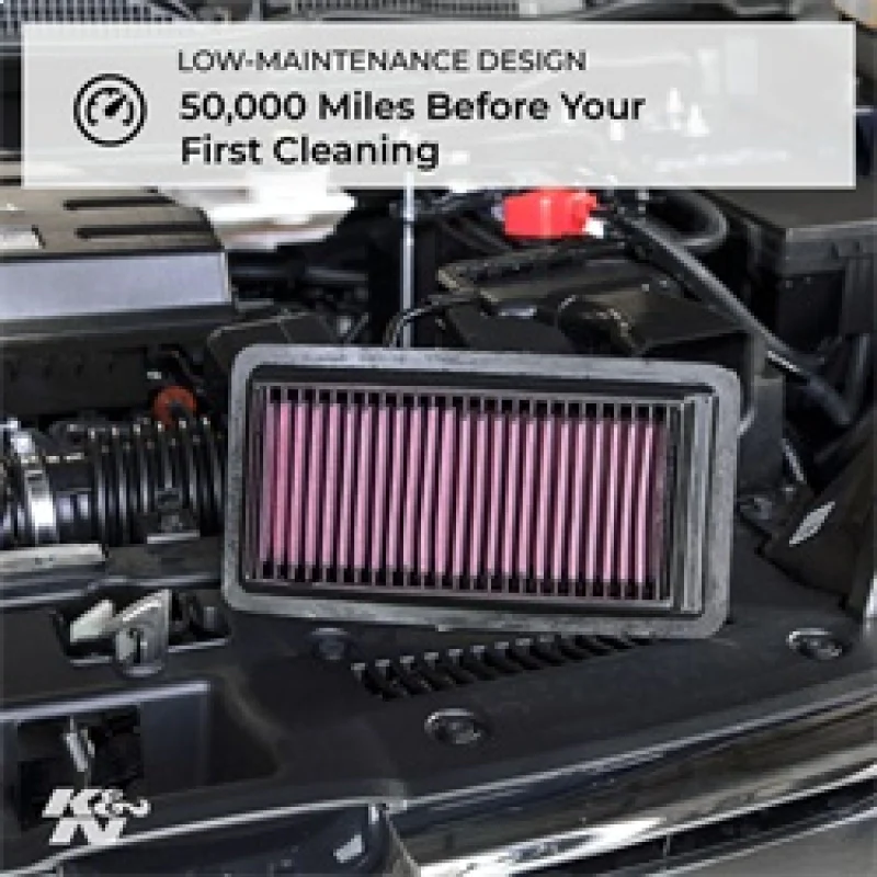 K&N 2020 Chevrolet Silverado 2500/3500 6.6L Diesel Drop In Replacement Air Filter - Image 4