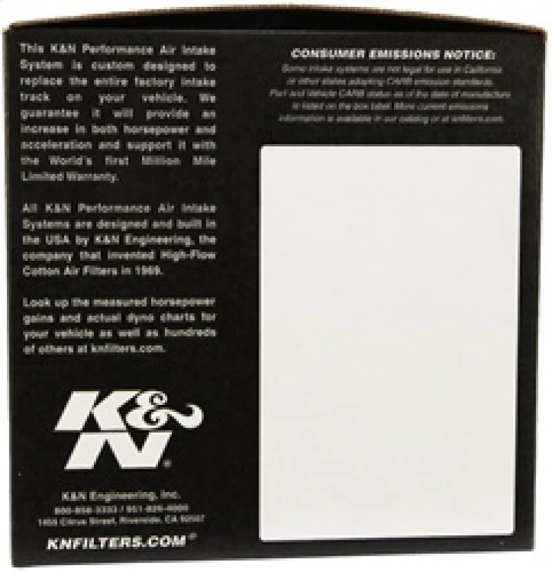 K&N 88-95 Ford PickUp/Bronco Performance Intake Kit - Image 9