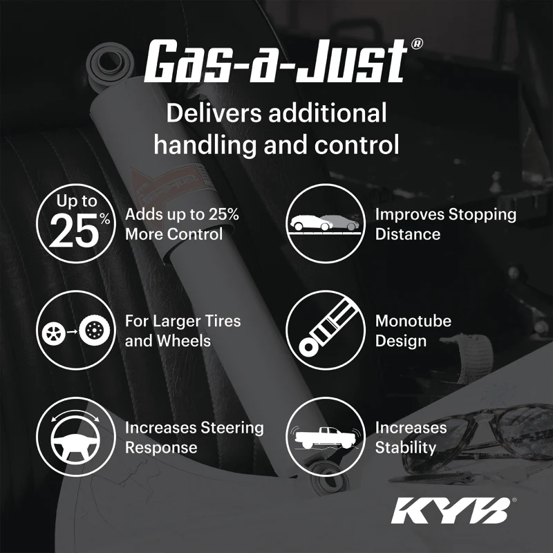 KYB Shocks & Struts Gas-A-Just Rear FORD F100 F150 (4WD) 1970-79 FORD F250 (Exc. Super Duty Models) - Image 2