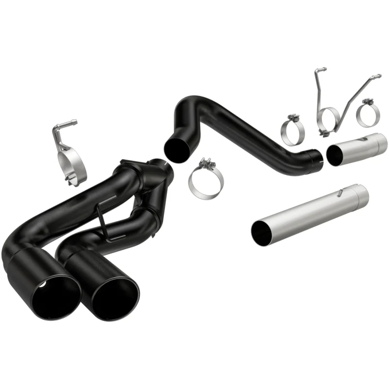 MagnaFlow 07-17 Dodge Ram 2500/3500 6.7L DPF-Back Black 4in Dual Single Passenger Side Rear Exit - Image 2