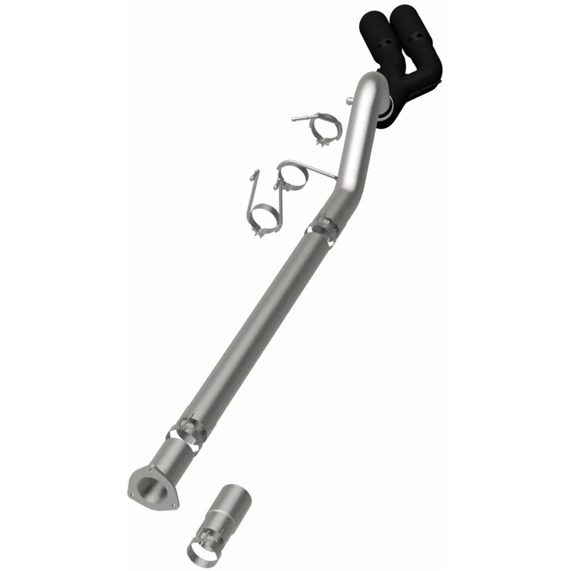 MagnaFlow 08-18 Ford F-250/F-350/F-450 4.6L/6.7 DPF-Back Black 4in Dual Single Rear Exit - Image 16