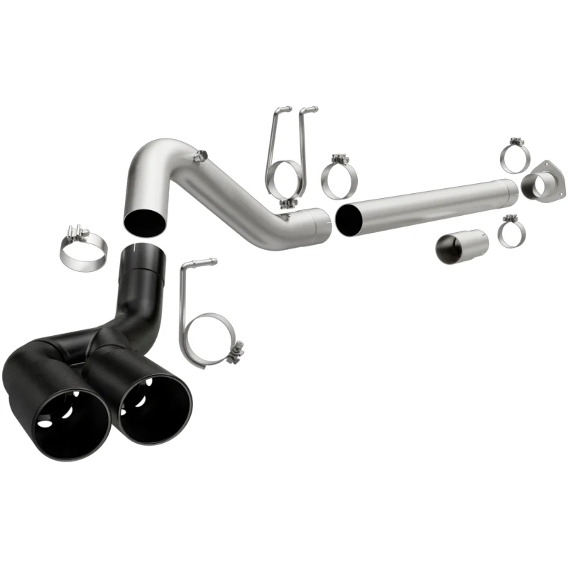 MagnaFlow 08-18 Ford F-250/F-350/F-450 4.6L/6.7 DPF-Back Black 4in Dual Single Rear Exit - Image 2