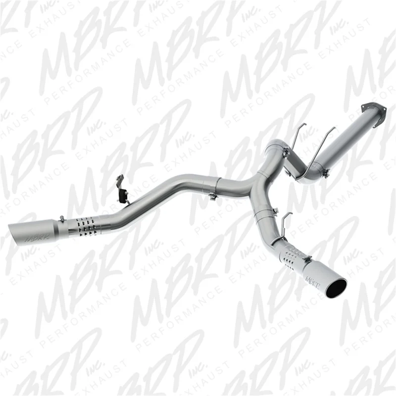 MBRP 17-19 Ford F-250/350/450 6.7L 4in Filter Back Cool Duals T409 Exhaust System - Image 2