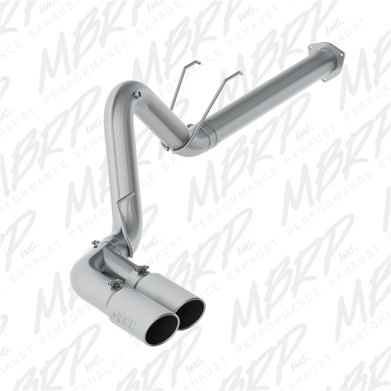 MBRP 17-19 Ford F-250/350/450 6.7L 4in Filter Back Single Side Dual Exit T409 Exhaust System - Image 2