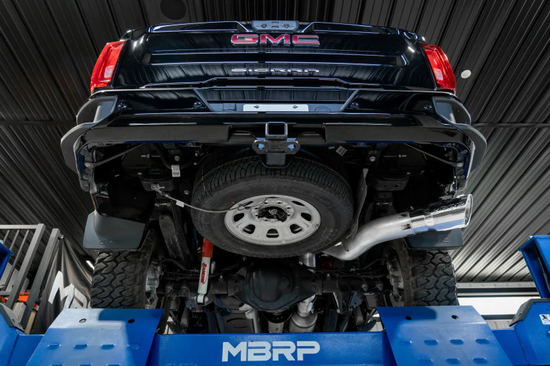 MBRP 20-23 Chevrolet Silverado 2500HD 6.6L Armor Plus T409 SS Single Side Exit 5in DPF Back Exhaust - Image 2