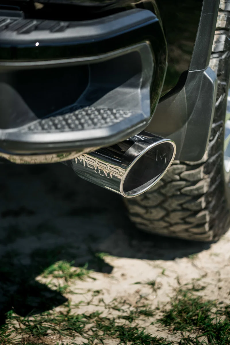 MBRP 20-23 Chevrolet Silverado 2500HD 6.6L Armor Plus T409 SS Single Side Exit 5in DPF Back Exhaust - Image 3