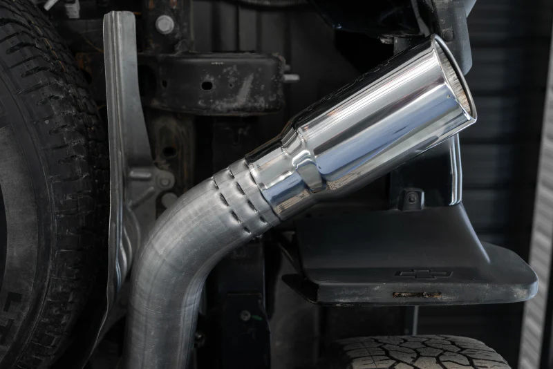MBRP 2020+ GMC/Chevy 2500/3500 6.6L Duramax 4in Mand Bent Tubing Pro-Ser Cat Back Single Side - 304 - Image 2