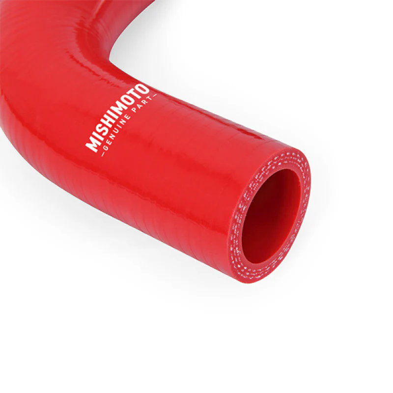 Mishimoto 05-07 Ford F-250/F-350 6.0L Powerstroke Lower Overflow Red Silicone Hose Kit - Image 3