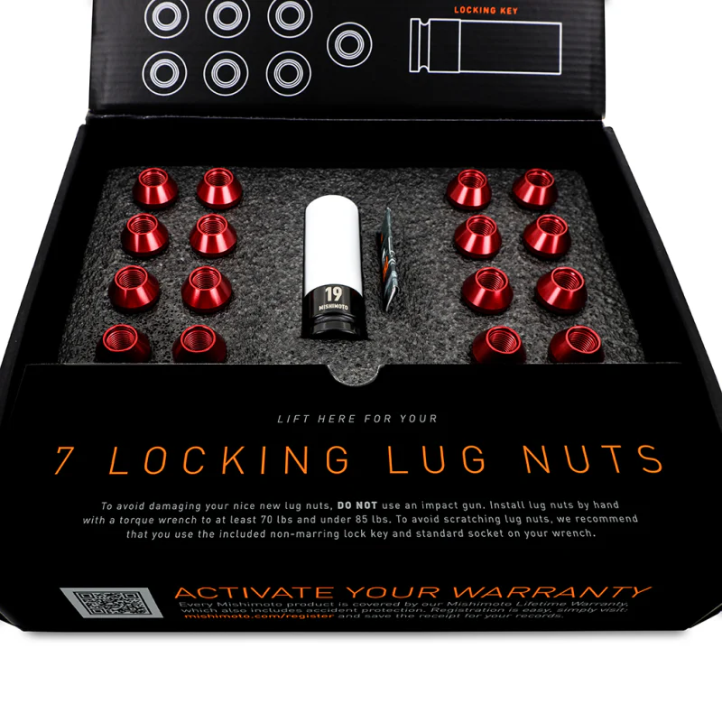 Mishimoto Aluminum Locking Lug Nuts 1/2 X 20 23pc Set Silver - Image 7