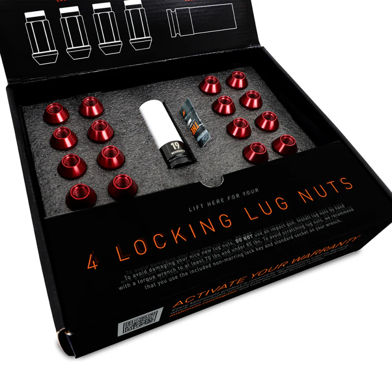 Mishimoto Aluminum Locking Lug Nuts M12x1.25 20pc Set Black - Image 3