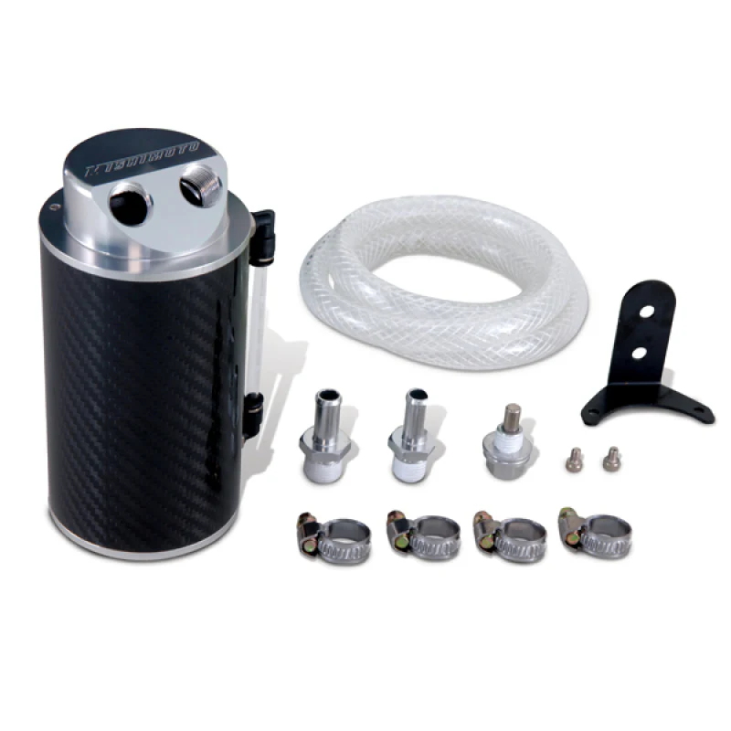 Mishimoto Carbon Fiber Oil Catch Can 10mm Fittings - Image 2