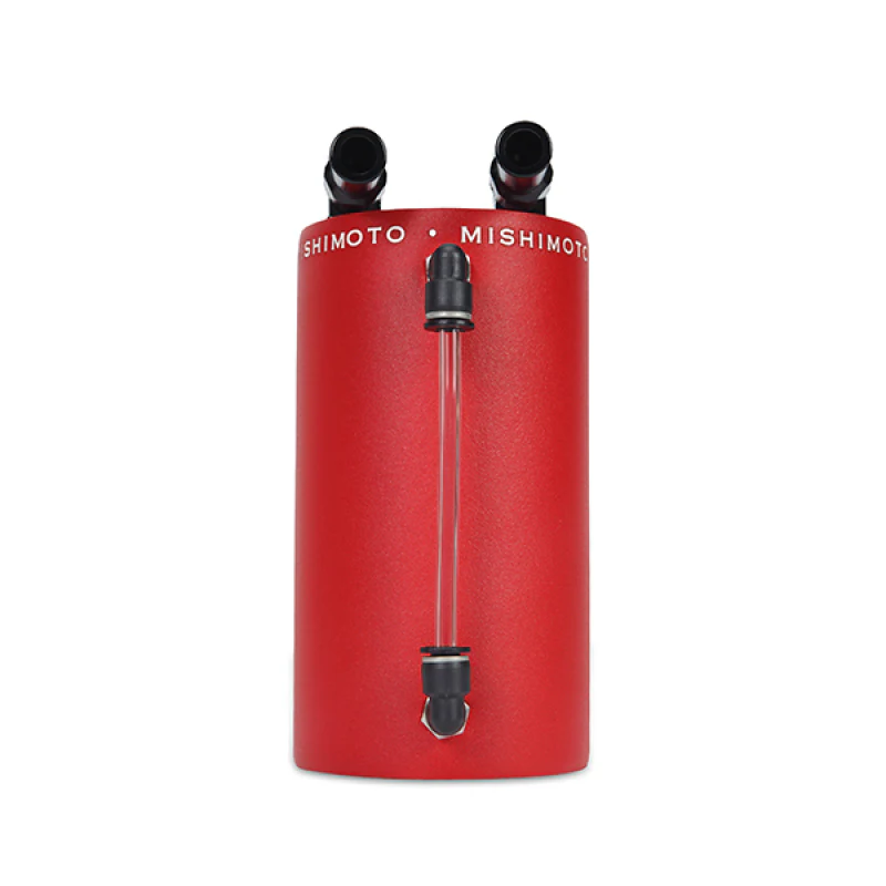 Mishimoto Large Aluminum Oil Catch Can - Wrinkle Red - Image 3