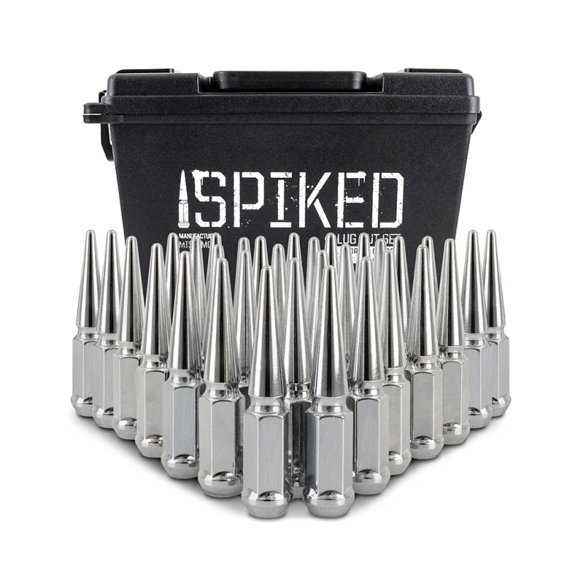 Mishimoto Mishimoto Steel Spiked Lug Nuts M14 x 1.5 32pc Set Chrome - Image 4