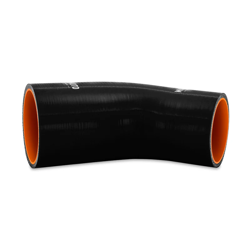 Mishimoto Silicone Reducer Coupler 45 Degree 3in to 3.25in - Black - Image 2