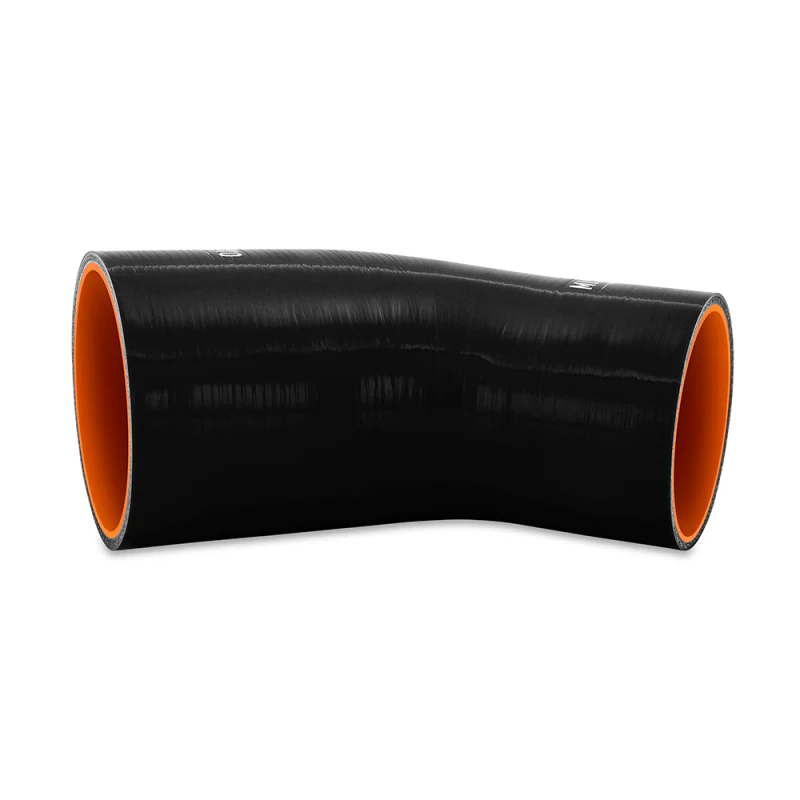 Mishimoto Silicone Reducer Coupler 45 Degree 3in to 3.75in - Black - Image 2