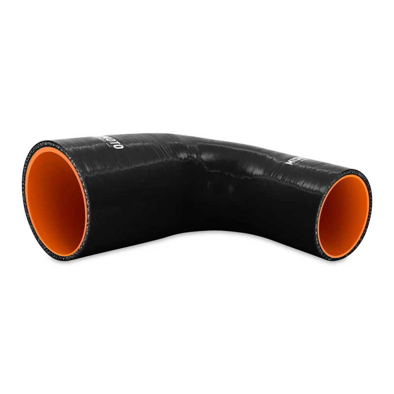 Mishimoto Silicone Reducer Coupler 90 Degree 3in to 3.5in - Black - Image 3