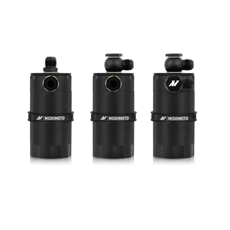 Mishimoto Universal Baffled Oil Catch Can - Black - Image 5