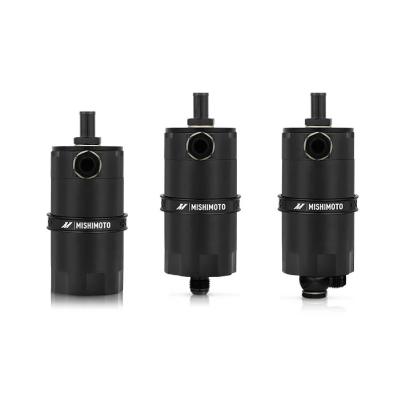 Mishimoto Universal Baffled Oil Catch Can - Black - Image 8