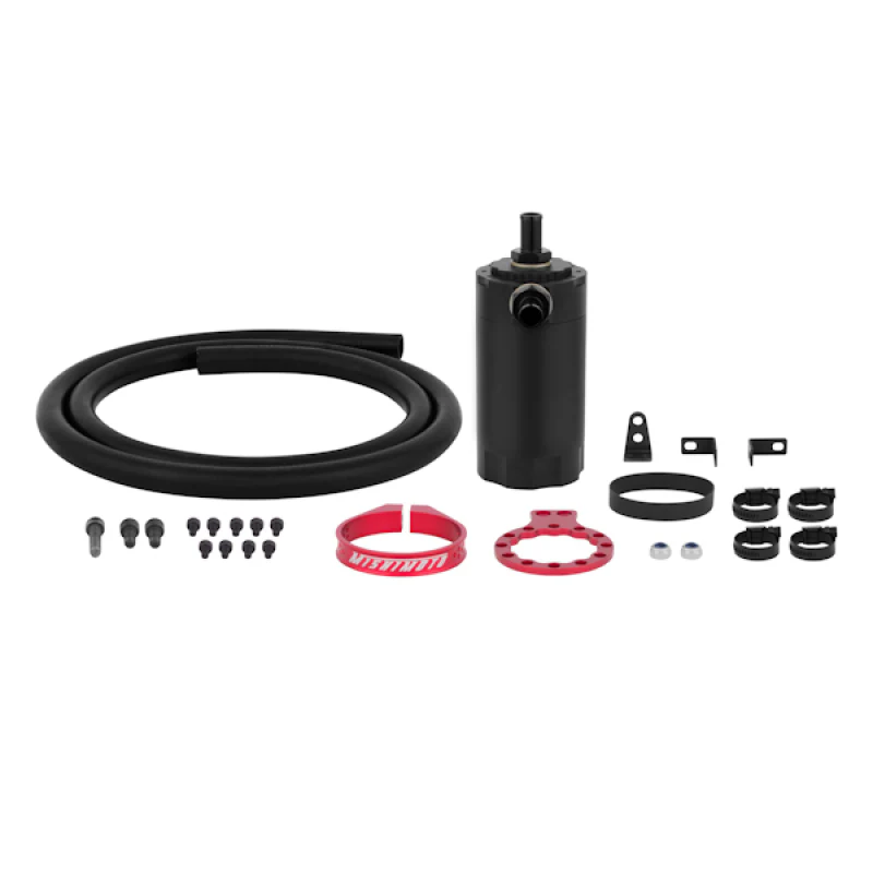 Mishimoto Universal Baffled Oil Catch Can - Red - Image 11