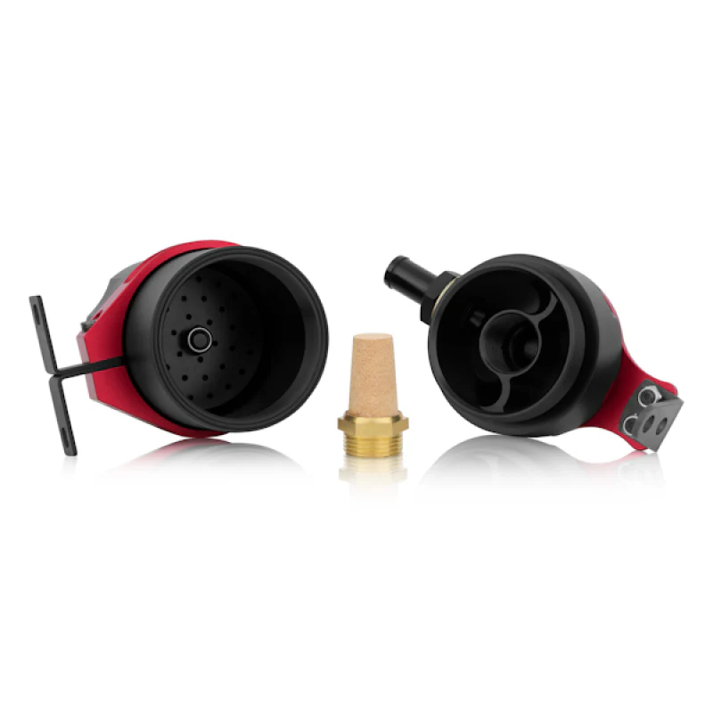 Mishimoto Universal Baffled Oil Catch Can - Red - Image 12