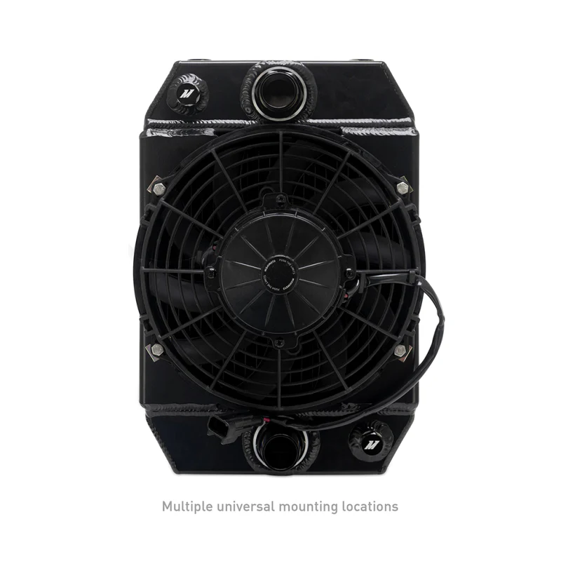 Mishimoto Universal Drag Race Performance Aluminum Radiator - Black - Image 5