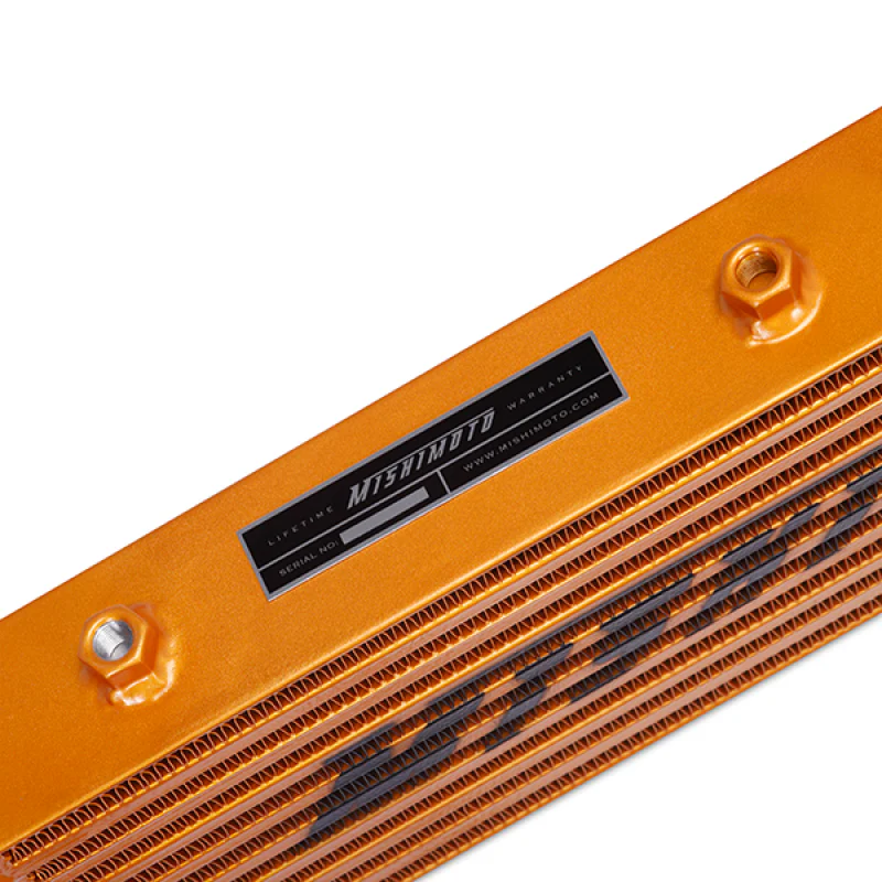 Mishimoto Universal Gold Z Line Intercooler  Overall Size: 28x8x3 Core Size: 21x6x2.5 Inlet / Outlet - Image 7