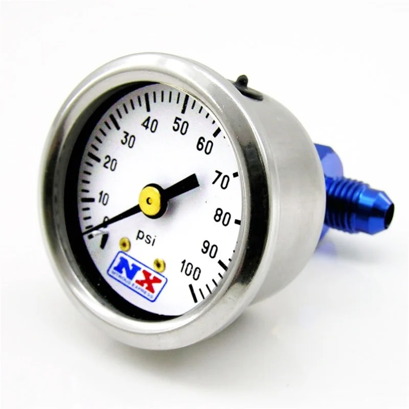 Nitrous Express Fuel Pressure Gauge (0-100 PSI w/Manifold) - Image 2
