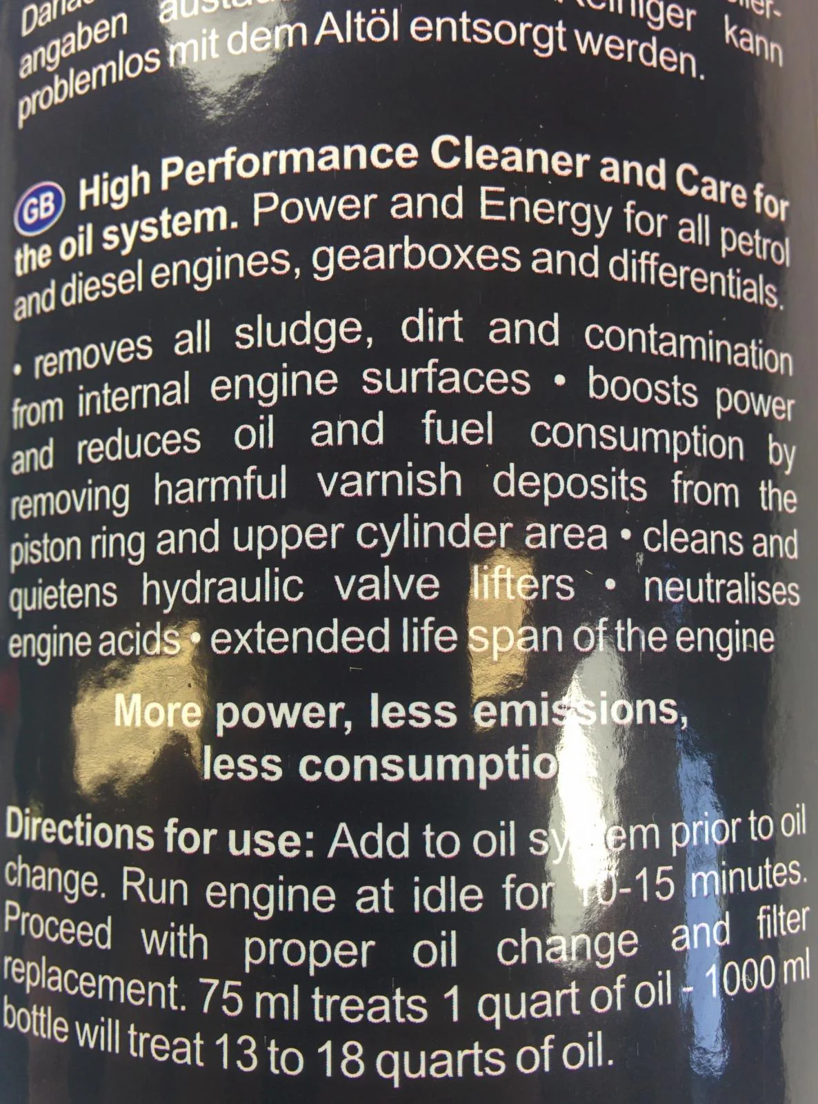 Oil System Cleaner / Decarbonizer Dynomite Diesel - Image 2