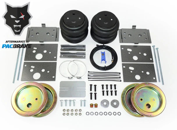 PACBRAKE HP10206-X ALPHA HD 7500 AIR SPRING SUSPENSION KIT COMPATIBLE W/ RAM 2500