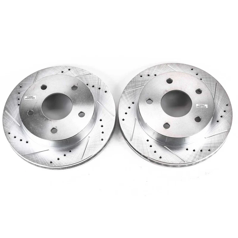 Power Stop 00-01 Dodge Ram 1500 Front Evolution Drilled & Slotted Rotors - Pair - Image 2