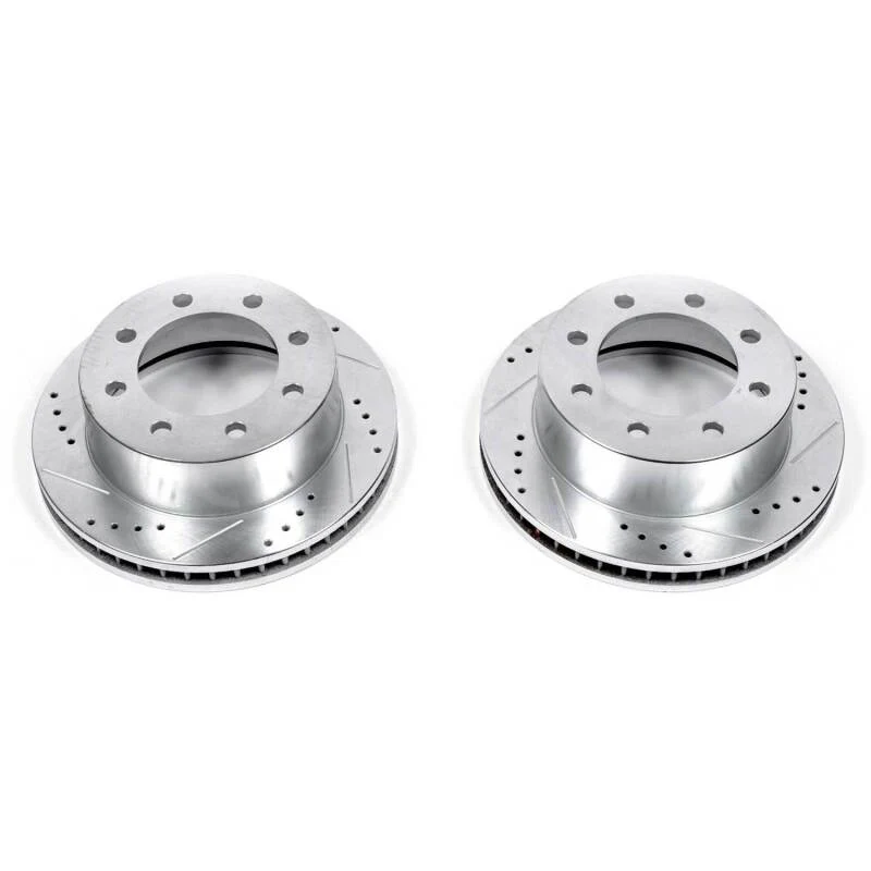 Power Stop 00-02 Dodge Ram 2500 Front Evolution Drilled & Slotted Rotors - Pair - Image 2