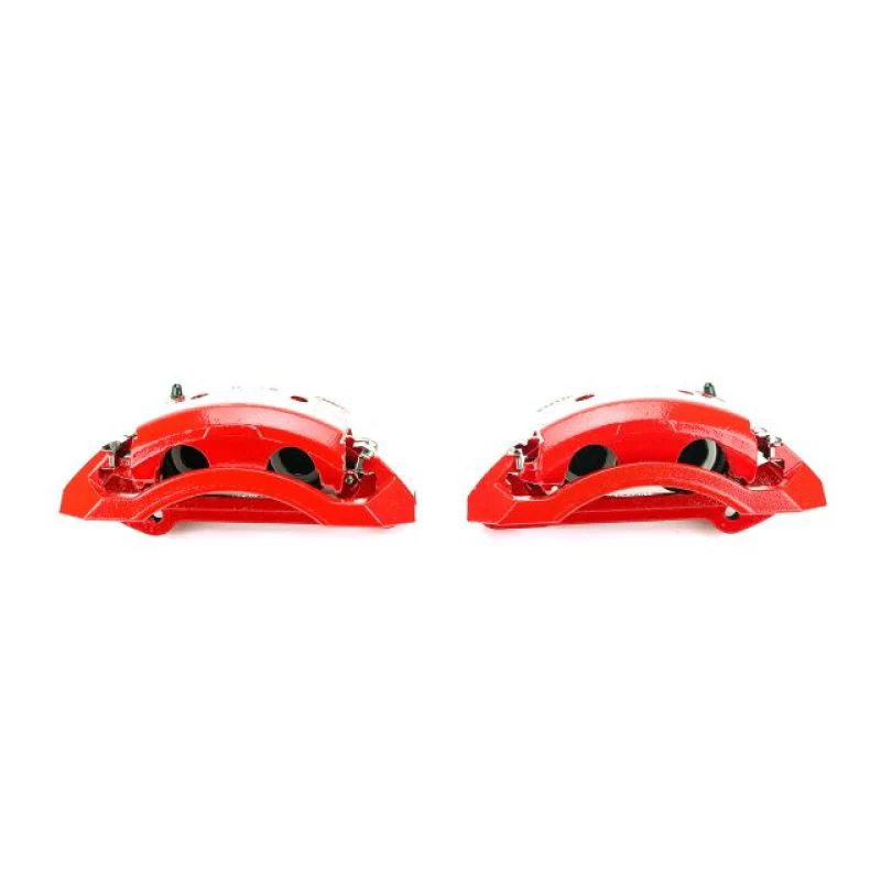 Power Stop 00-02 Dodge Ram 2500 Front Red Calipers w/Brackets - Pair - Image 2