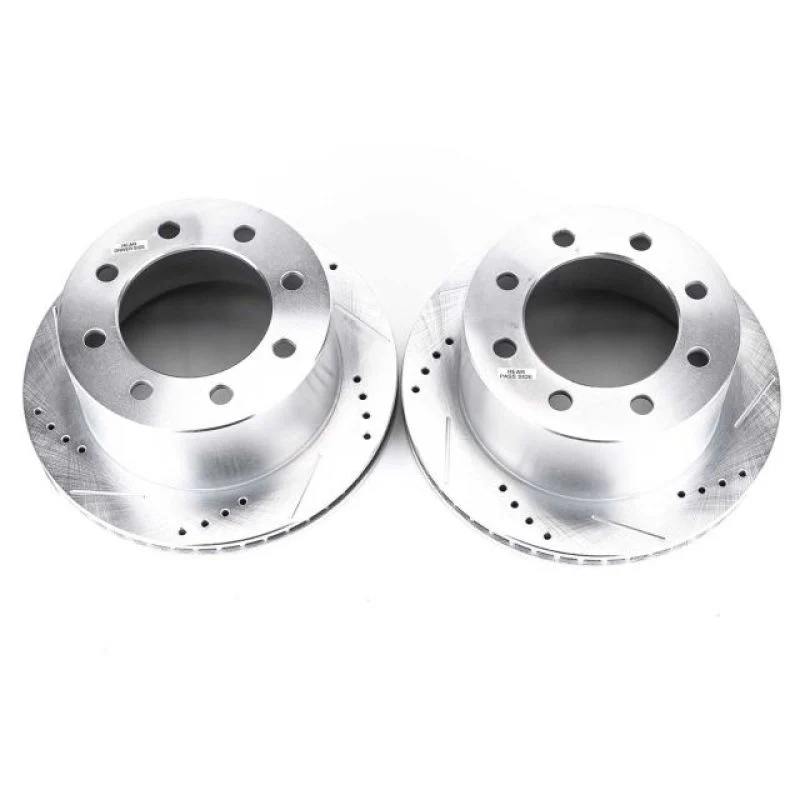 Power Stop 00-02 Dodge Ram 2500 Rear Evolution Drilled & Slotted Rotors - Pair - Image 2