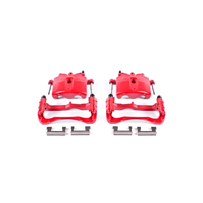 Power Stop 00-04 Cadillac DeVille Front Red Calipers w/Brackets - Pair