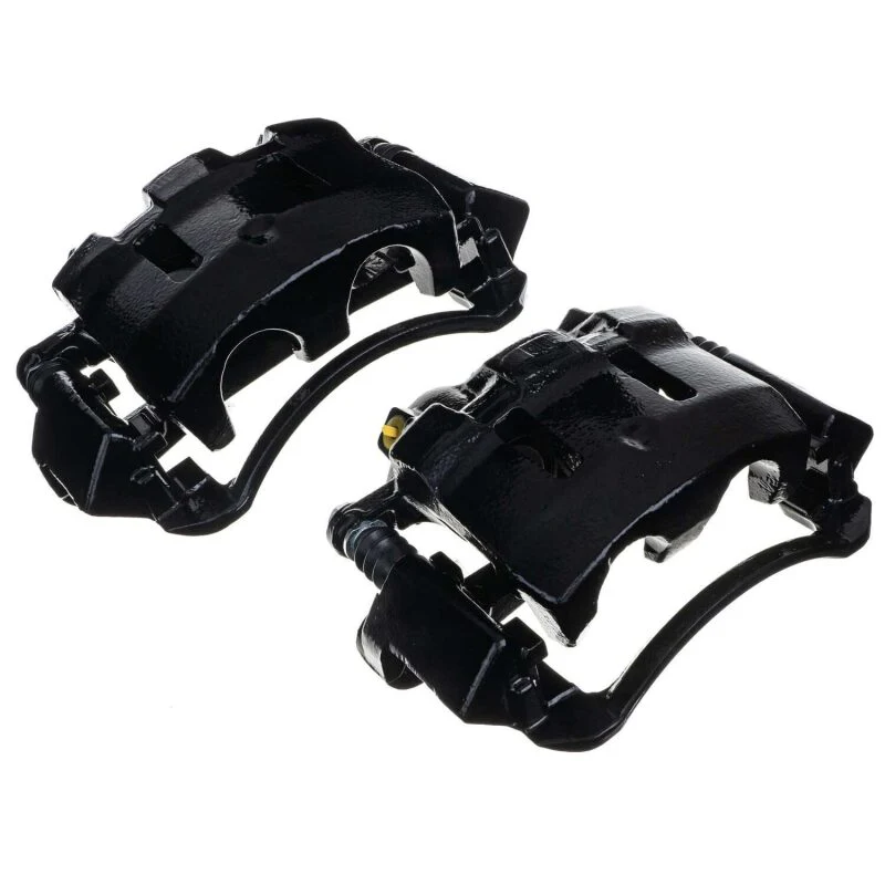 Power Stop 00-05 Ford Excursion Front Black Caliper - Pair w/Bracket - Image 2