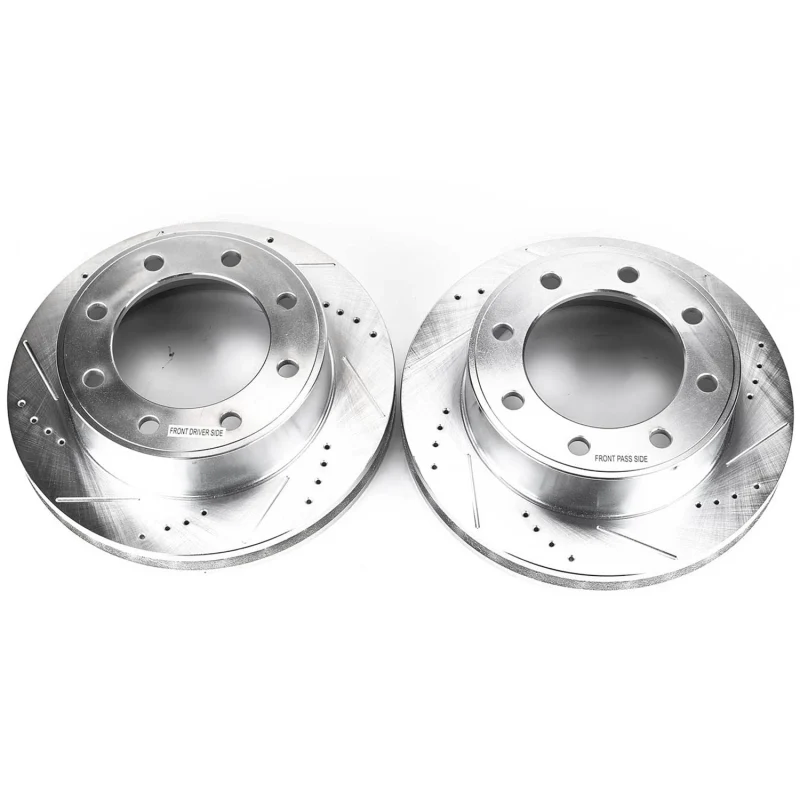 Power Stop 00-05 Ford Excursion Front Evolution Drilled & Slotted Rotors - Pair - Image 3