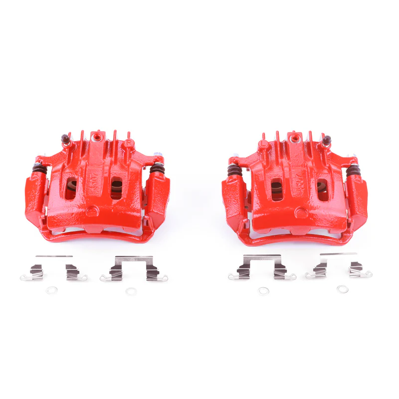 Power Stop 00-05 Ford Excursion Rear Red Calipers w/Brackets - Pair - Image 2