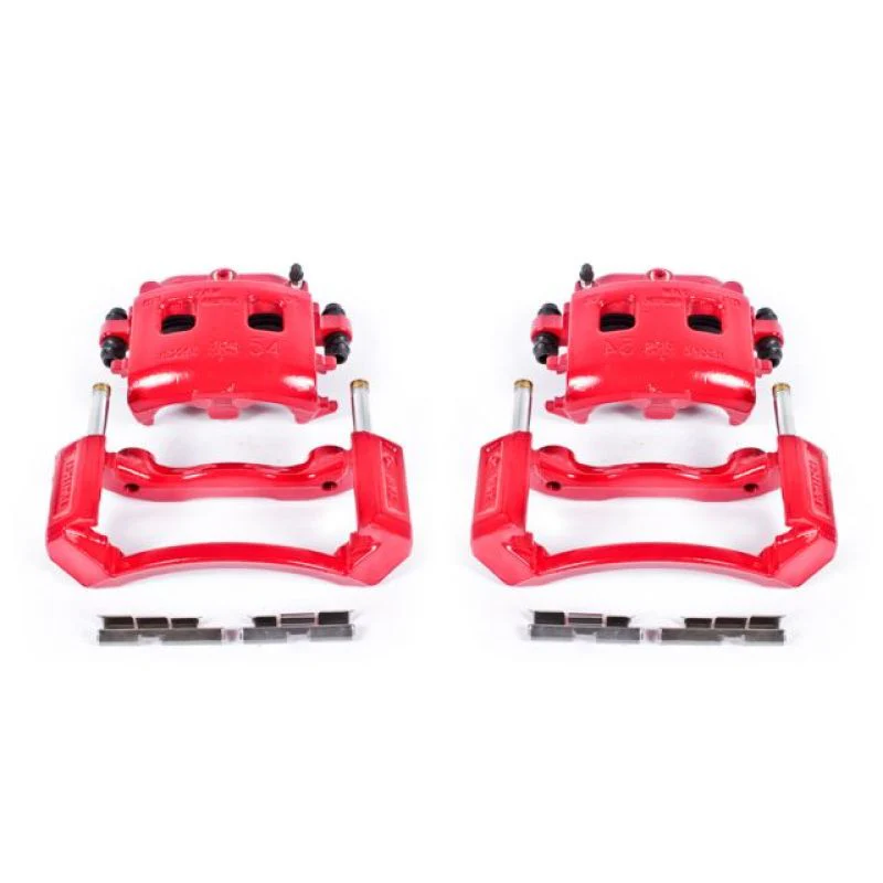 Power Stop 02-05 Dodge Ram 1500 Front Red Calipers w/Brackets - Pair - Image 3