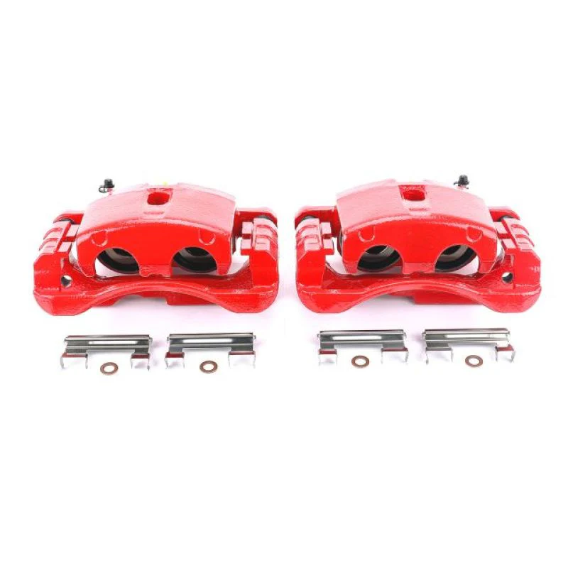 Power Stop 02-06 Cadillac Escalade Front or Rear Red Calipers w/Brackets - Pair - Image 2