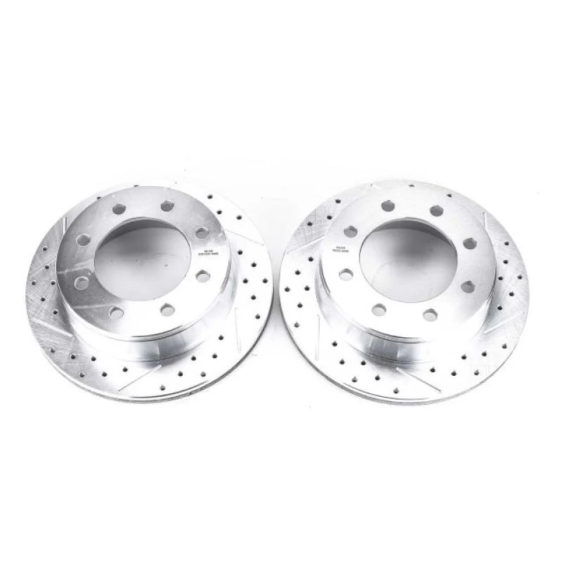 Power Stop 02-06 Chevrolet Avalanche 2500 Rear Evolution Drilled & Slotted Rotors - Pair - Image 2