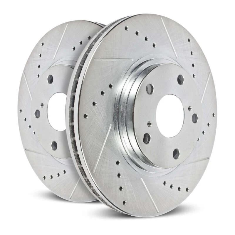 Power Stop 03-08 Chevrolet Express 3500 Rear Evolution Drilled & Slotted Rotors - Pair - Image 6