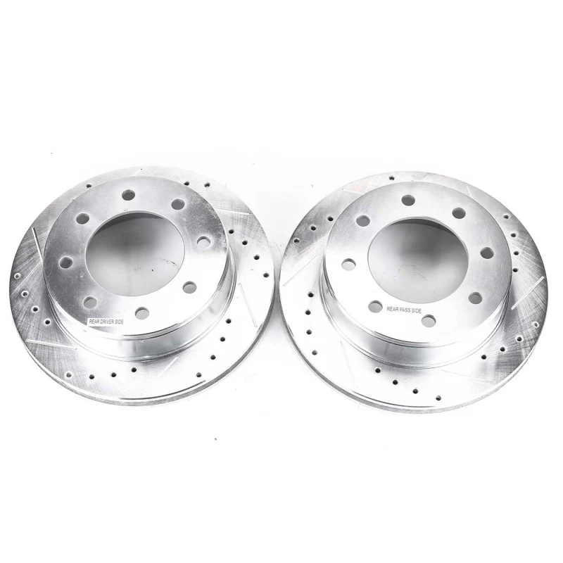 Power Stop 03-19 Chevrolet Express 2500 Rear Evolution Drilled & Slotted Rotors - Pair - Image 2
