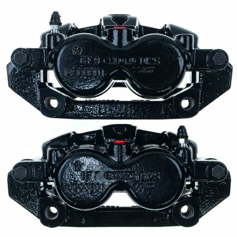 Power Stop 05-08 Dodge Dakota Front Black Caliper - Pair w/Bracket - Image 9